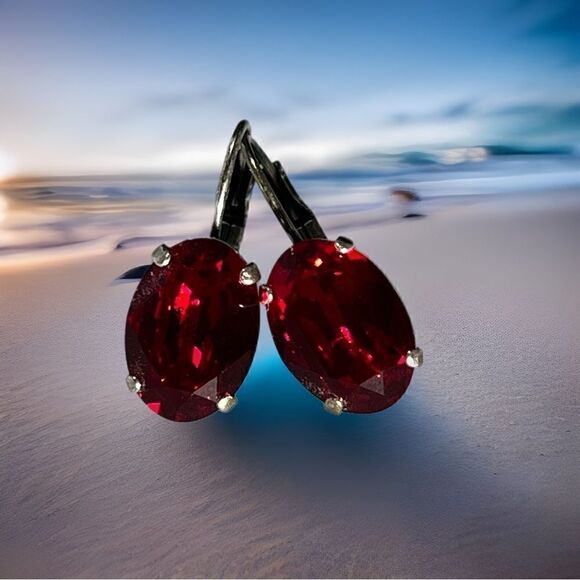 Handcrafted earrings with Swarovski crystal - Picture 2 of 6